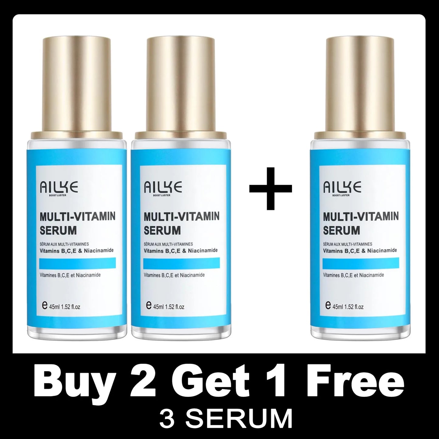 AILKE MultiVitamin Face Serum | Brightening & Anti-Aging 45ml