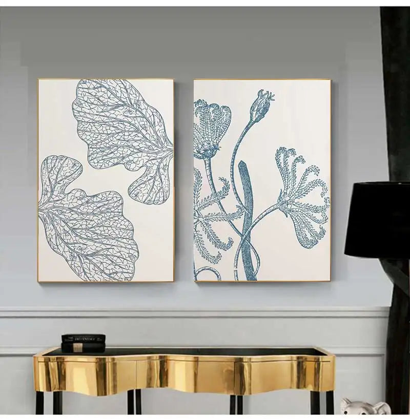 Coastal Blue Beach Antique Shell Sketch Poster, Starfish Jellyfish Conch Oil Painting Print, Wall Art for Kids Room Home Decor Peaceful Pleasures Health and Wellness