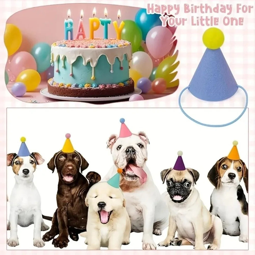 6-Pack Colorful Mini Cone Party Hats – Lightweight & Festive