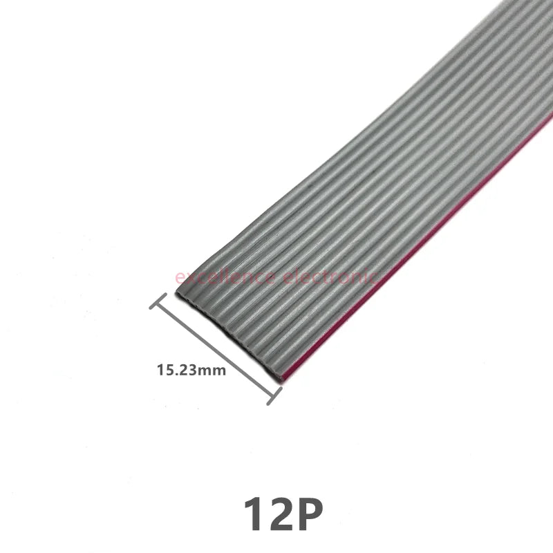 1/2/5/10Meter 6P/8/10/14/16/20/26/30/34/40/50/60 Pin 1.27mm Pitch Gray Flat Ribbon Cable 28 AWG Wire For 2.54mm FC IDC Connector Peaceful Pleasures Health and Wellness 12P 1Meter