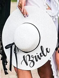 Bride to Be Floppy Straw Sun Hat | Bachelorette Bridal Gift
