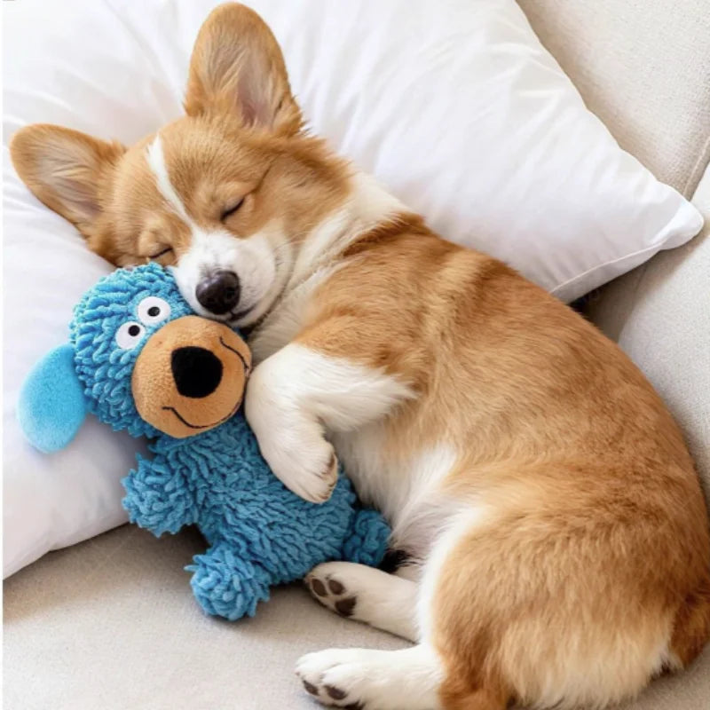 Interactive Squeaky Dog Toy Chew Resistant Pet Teeth Cleaning Bite Resistance Squeaky Chew Toy for Dogs cat toy Peaceful Pleasures Health and Wellness