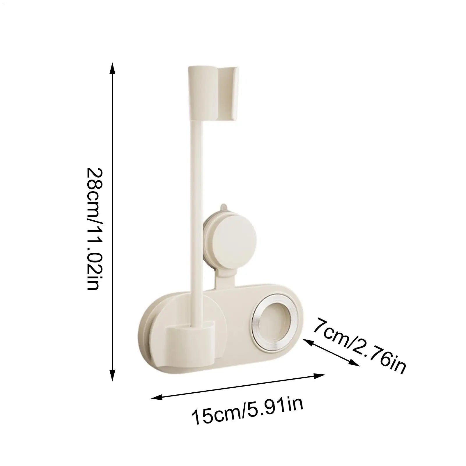 Wall Mounted Hair Dryer Holder Suction Cup Stand Hands-Free Blow Dryer Holder for Bathroom Bedroom Wall Salon Home Hotel Dorm Peaceful Pleasures Health and Wellness