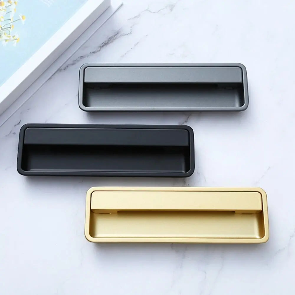 Aluminium Alloy Recessed Door Handle | Flush Cabinet Pull Knob