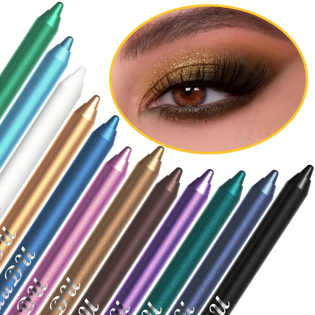 CmaaDu 12-Pc Glitter Eyeliner & Eyeshadow Pen Set – Shimmer