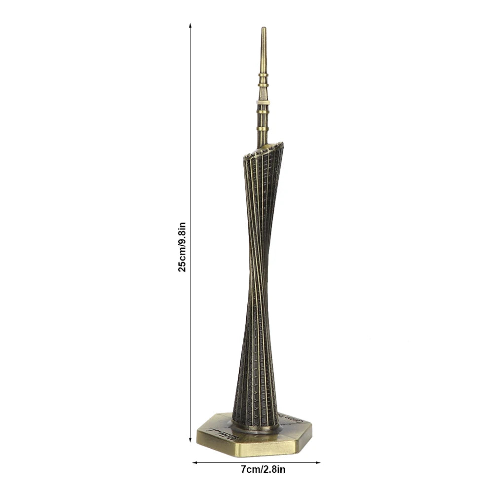 exquisite craftsmanship Delicate handmade crafts Tower Model unique Canton Tower Model High quality TV cabinet for living room Peaceful Pleasures Health and Wellness