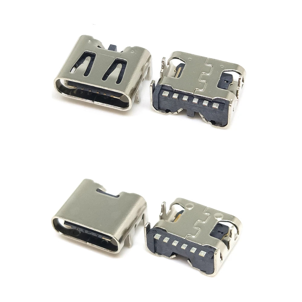 100PCS/Box 10Models Type-C USB Charging Dock Connectors Mix 6Pin and 16Pin Use for Phone and Digital Product Repair kit Peaceful Pleasures Health and Wellness