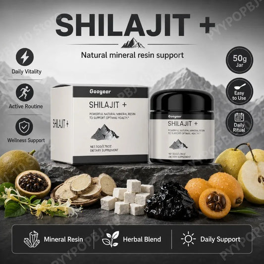 Shilajit+ Natural Mineral Resin Herbal Blend 50g | Daily Wellness Herbal Supplement Peaceful Pleasures Health and Wellness