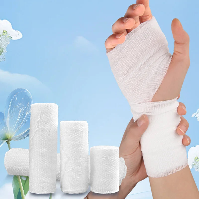 Cotton Gauze Elastic Bandage,Soft And Breathable Dressing,Pressure Bandage Suitable For Medical Wound Care Peaceful Pleasures Health and Wellness