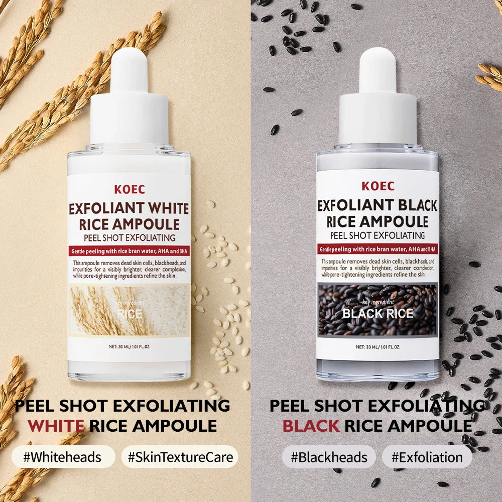 Rice Pure Natural Moisturizing Exfoliation Essence, Moisturizing and Cleaning Amphetamine, Removes Dead Blackheads and Impuritie Peaceful Pleasures Health and Wellness