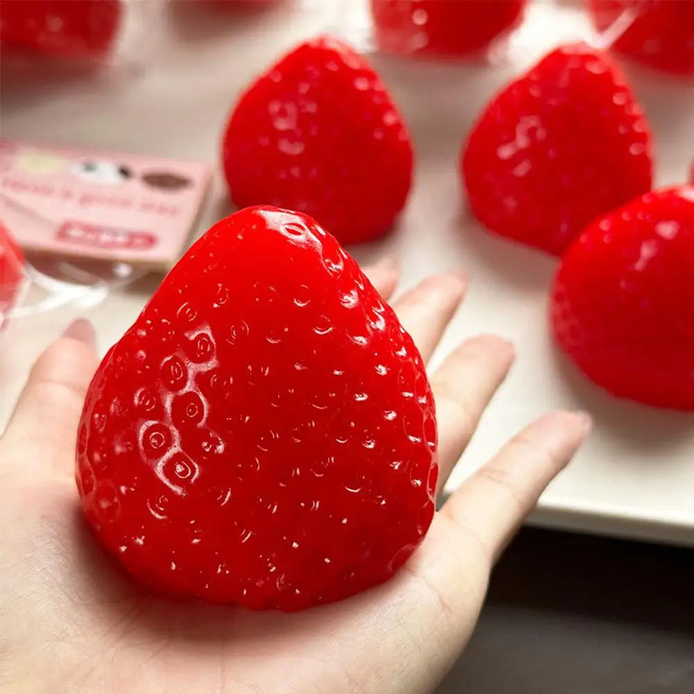 Strawberry Squishy Fidget Toy – Cute Squeeze Ball for Relaxation