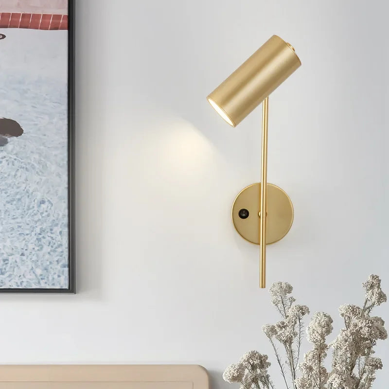 Rotating LED Wall Reading Lamp with Switch | Modern Home Decor