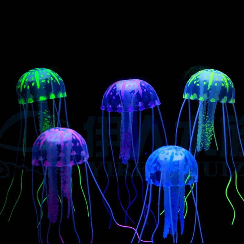 Luminous Jellyfish Aquarium Ornament | Glowing Fish Tank Decor
