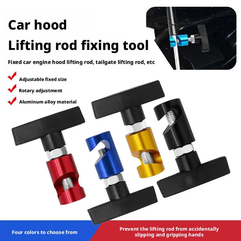 Universal Car Engine Hood Strut Colorful Trunk Gas Spring Anti Slip Fixing Tool Lift Bar Anti Pinch Accessory Peaceful Pleasures Health and Wellness