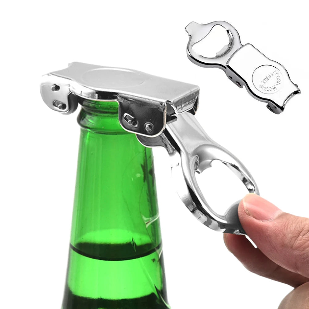 Stainless Steel Bartender Soda Water Bottle Opener Home Carbonated Beverage Storage Device Multifunctional Folding Can Opener Peaceful Pleasures Health and Wellness