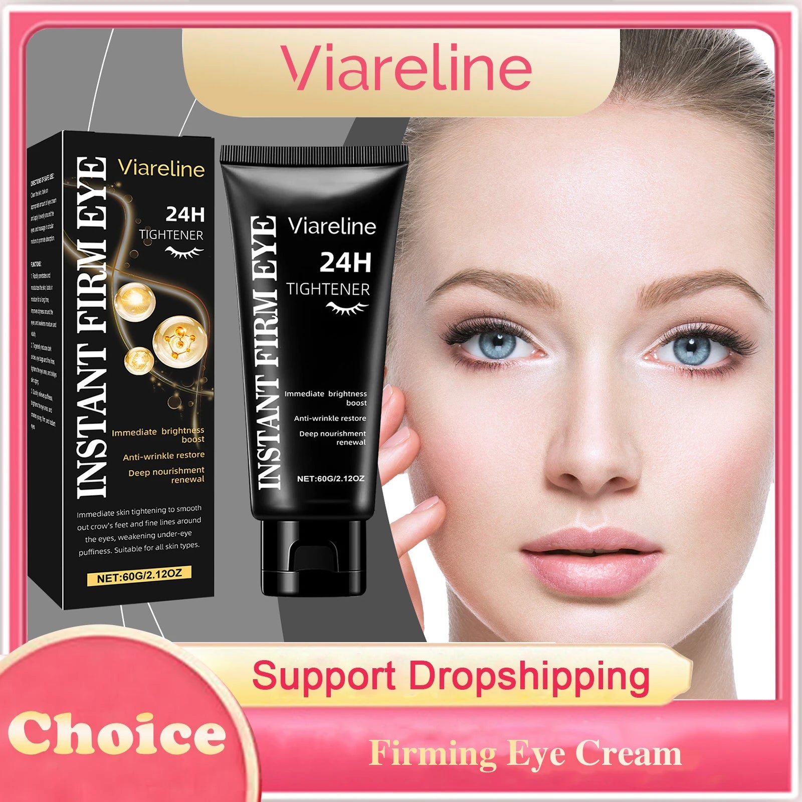 Firming Eye Cream Deep Nourishing Reduce Wrinkles Lifting Smoothing Remove Dark Circles Brightening Hydrating Eye Repair Cream Peaceful Pleasures Health and Wellness
