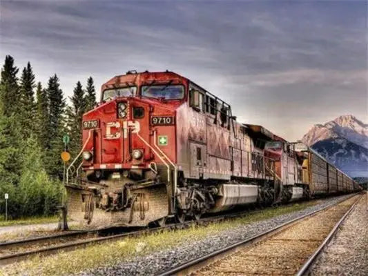 Paint By Number Canvas Painting Kits Landscape DIY Unframe Coloring By Numbers Train Acrylic Paint Kits Unique Gift Peaceful Pleasures Health and Wellness 8 20x30cm Unframed