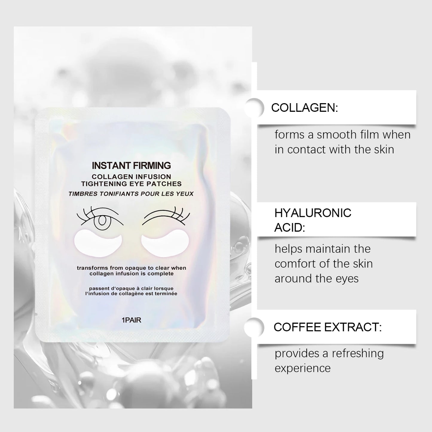 Collagen Hydrogel Under Eye Patches – Dark Circles & Wrinkles