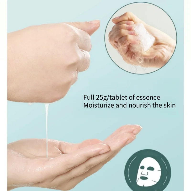 10-Pack Seaweed & Hyaluronate Hydrating Sheet Face Masks