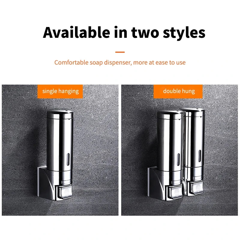Wall Mounted Stainless Steel Soap Dispenser | 300ml Bathroom