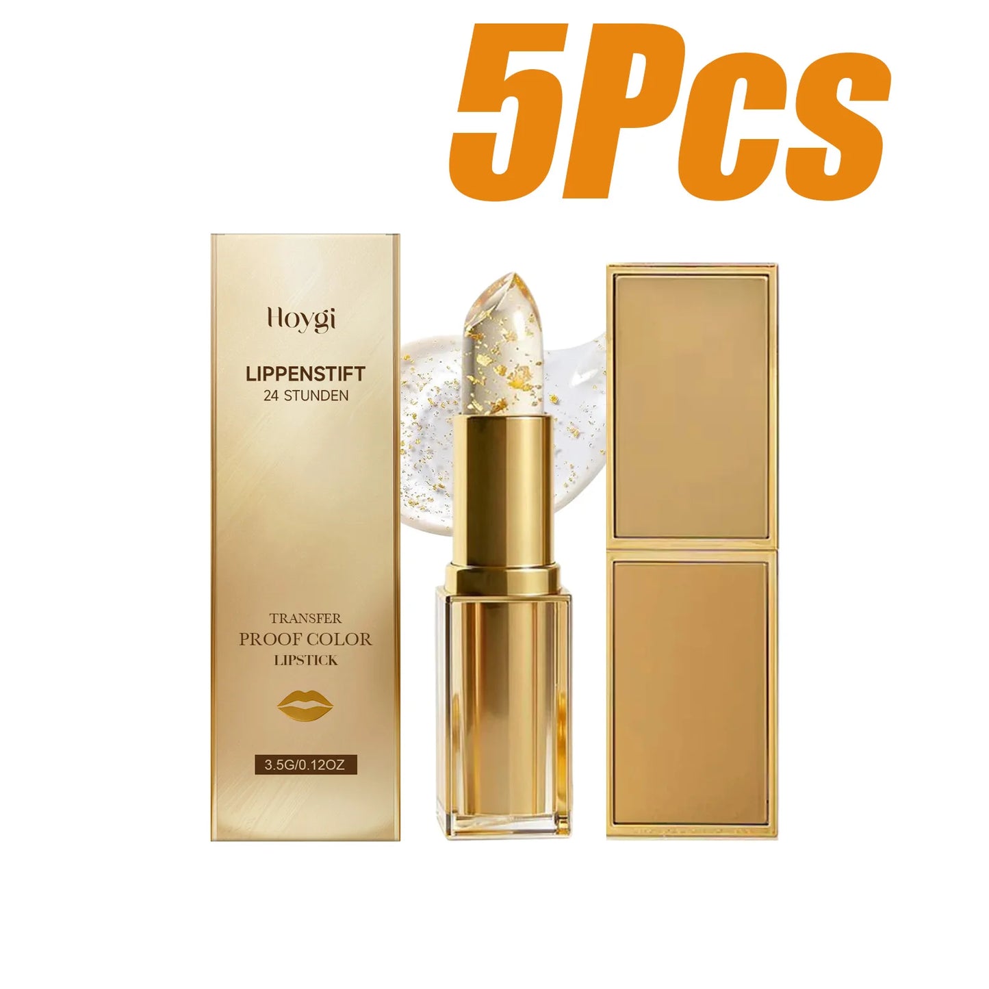 Gold Foil Color-Changing Lip Balm – Moisturizing & Transfer-Proof