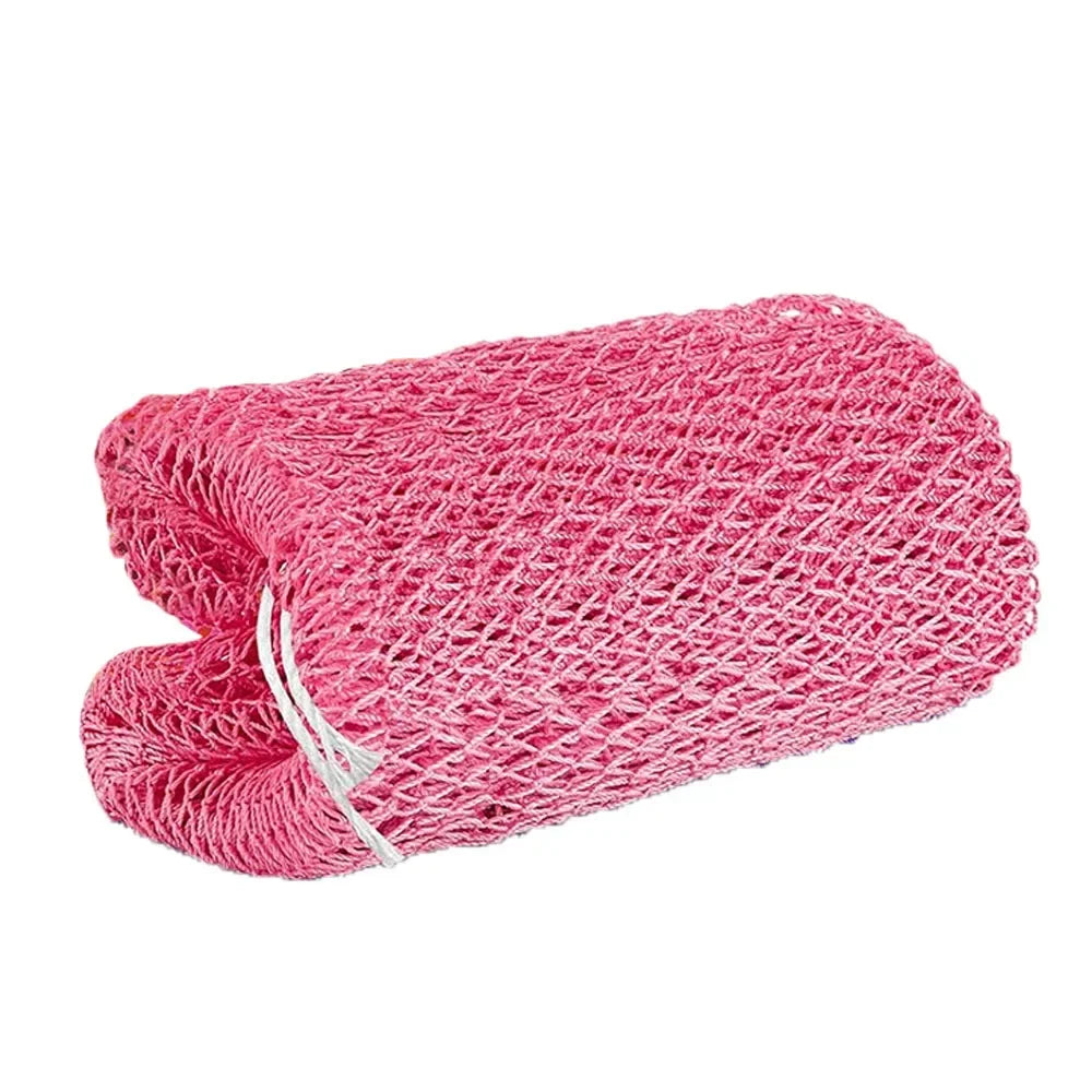 New Design Extra Long African Net Sponge Quick-Dry Easy foam Bath Net Stretchable Exfoliating Bath Sponge Peaceful Pleasures Health and Wellness Pink