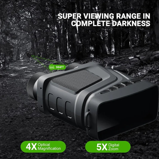 300M Professional Night Vision Binoculars R12 5X Zoom Infrared for Hunting Wildlife Camping Peaceful Pleasures Health and Wellness