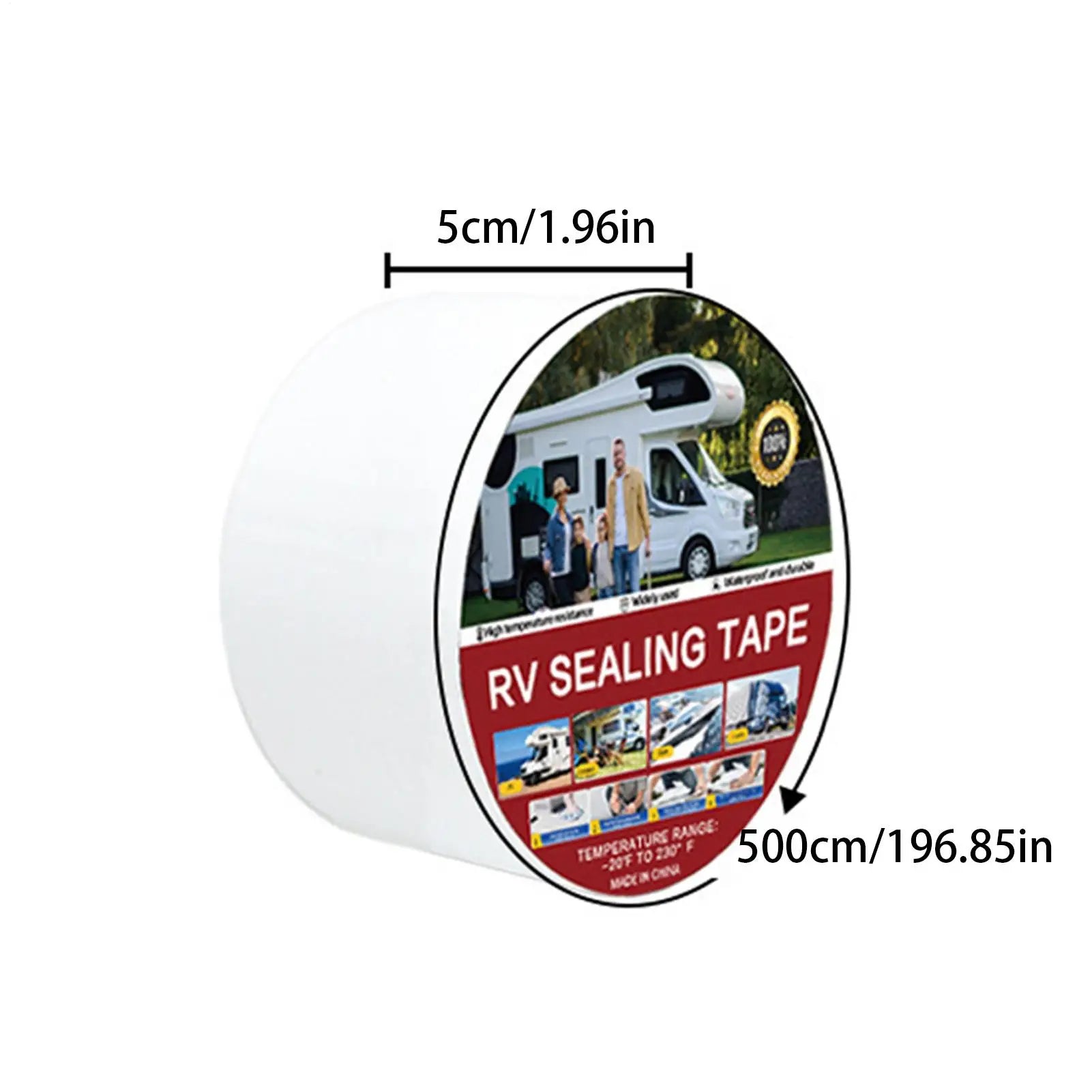 RV Sealant Tape – White Waterproof Butyl Roof Seal Tape RV Roof Seal Tape Peaceful Pleasures Health and Wellness