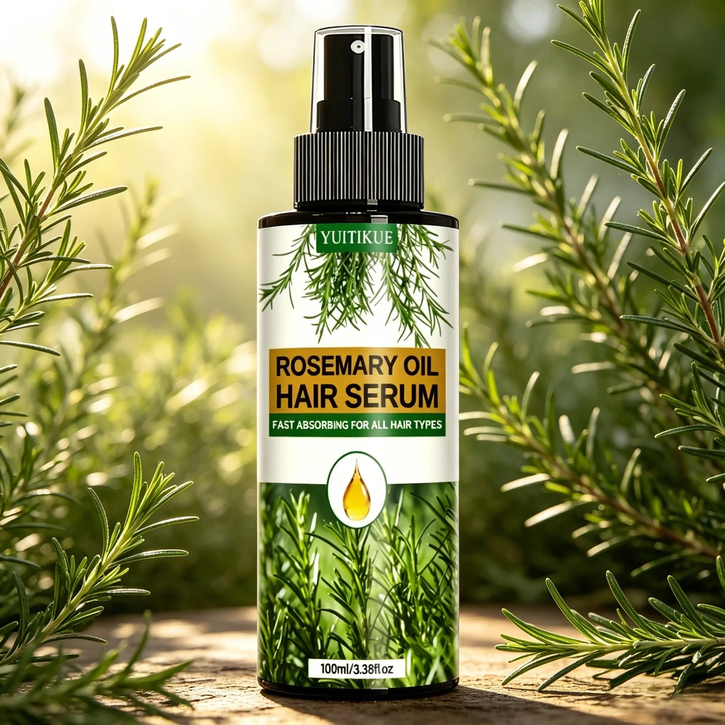 YUITIKUE Rosemary Hair Serum Spray | Frizz Control & Hydration