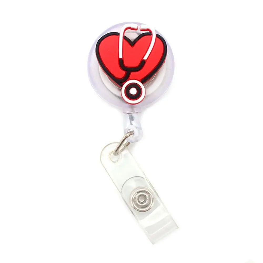 Clips Nurse Doctor Students Card Name Card Holder Nurse Badge Holder Retractable Badge Reel ID Card Clips Hospital Badge Holder Peaceful Pleasures Health and Wellness 14