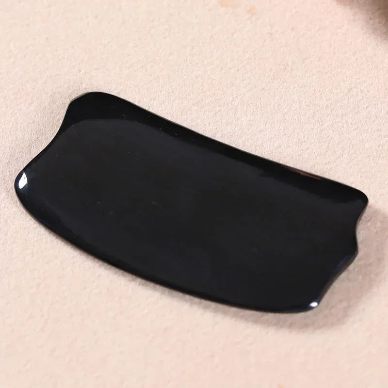 Natural Bian Stone Gua Sha Tool – Facial & Neck Massage