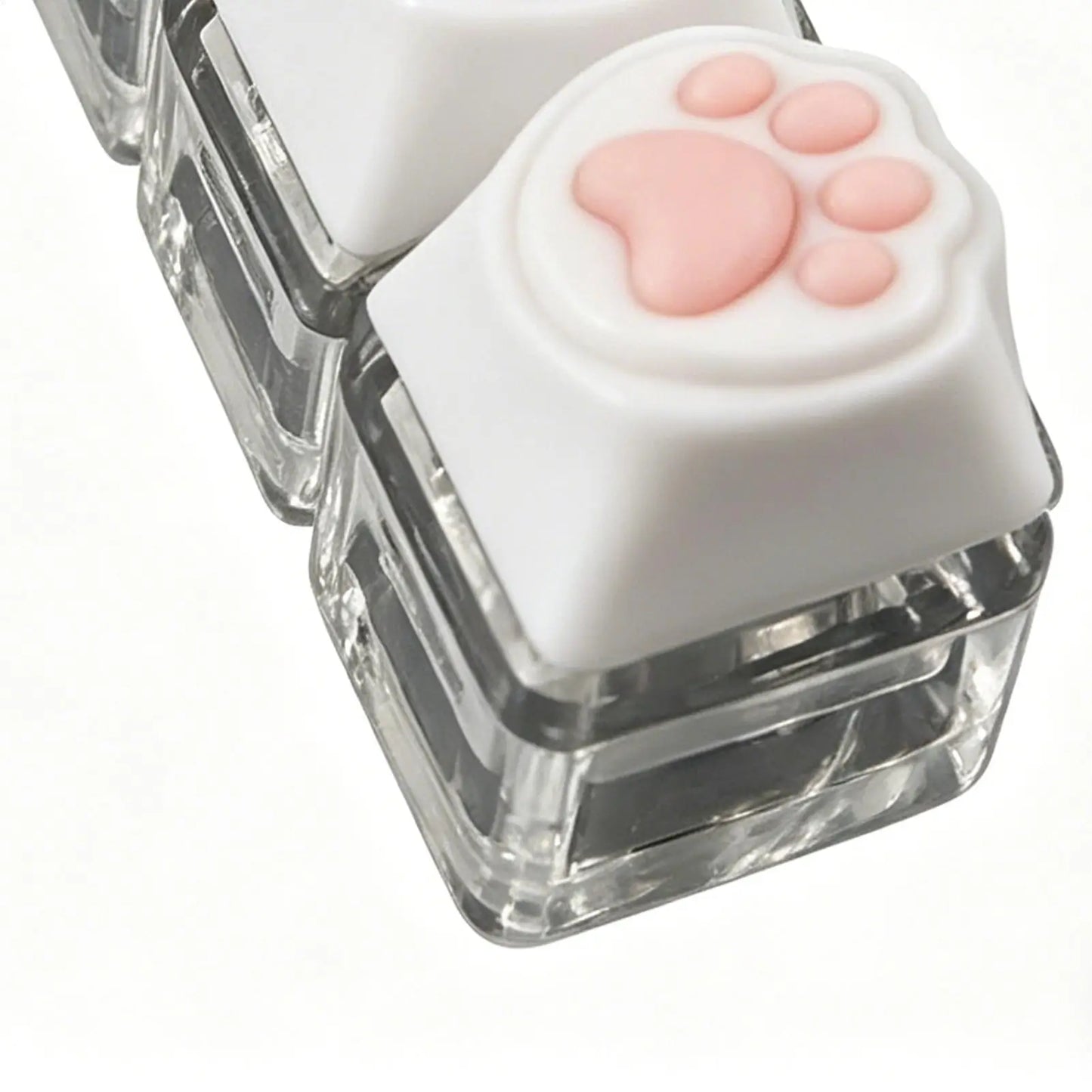 4-Key Keyboard Fidget Keychain Clicker Toy – Light-Up & Portable