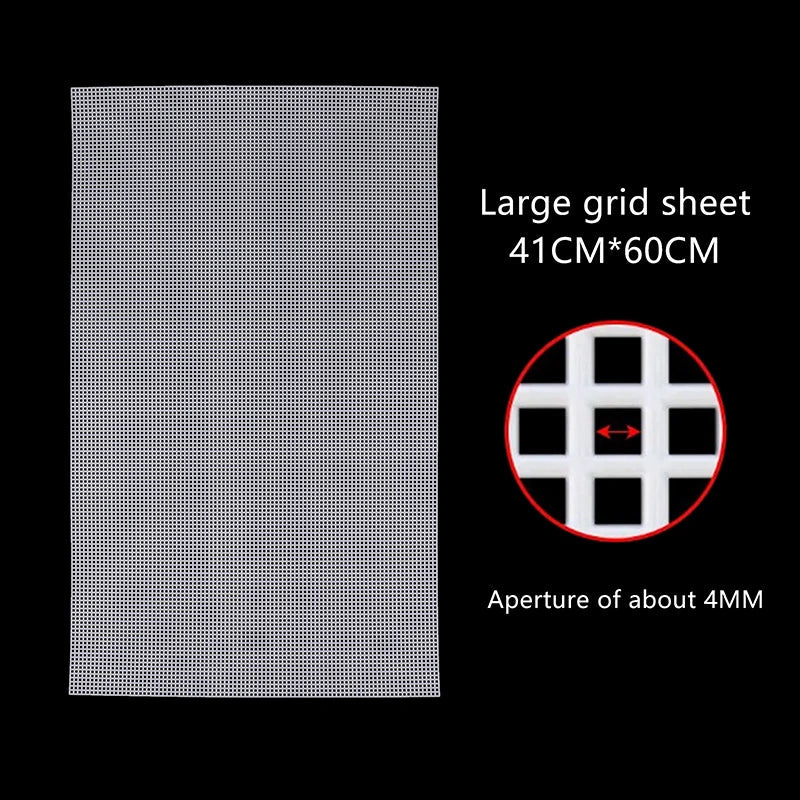 Plastic Mesh Cloth for Latch Hook Bags & Rug Crafts – 7 Sizes