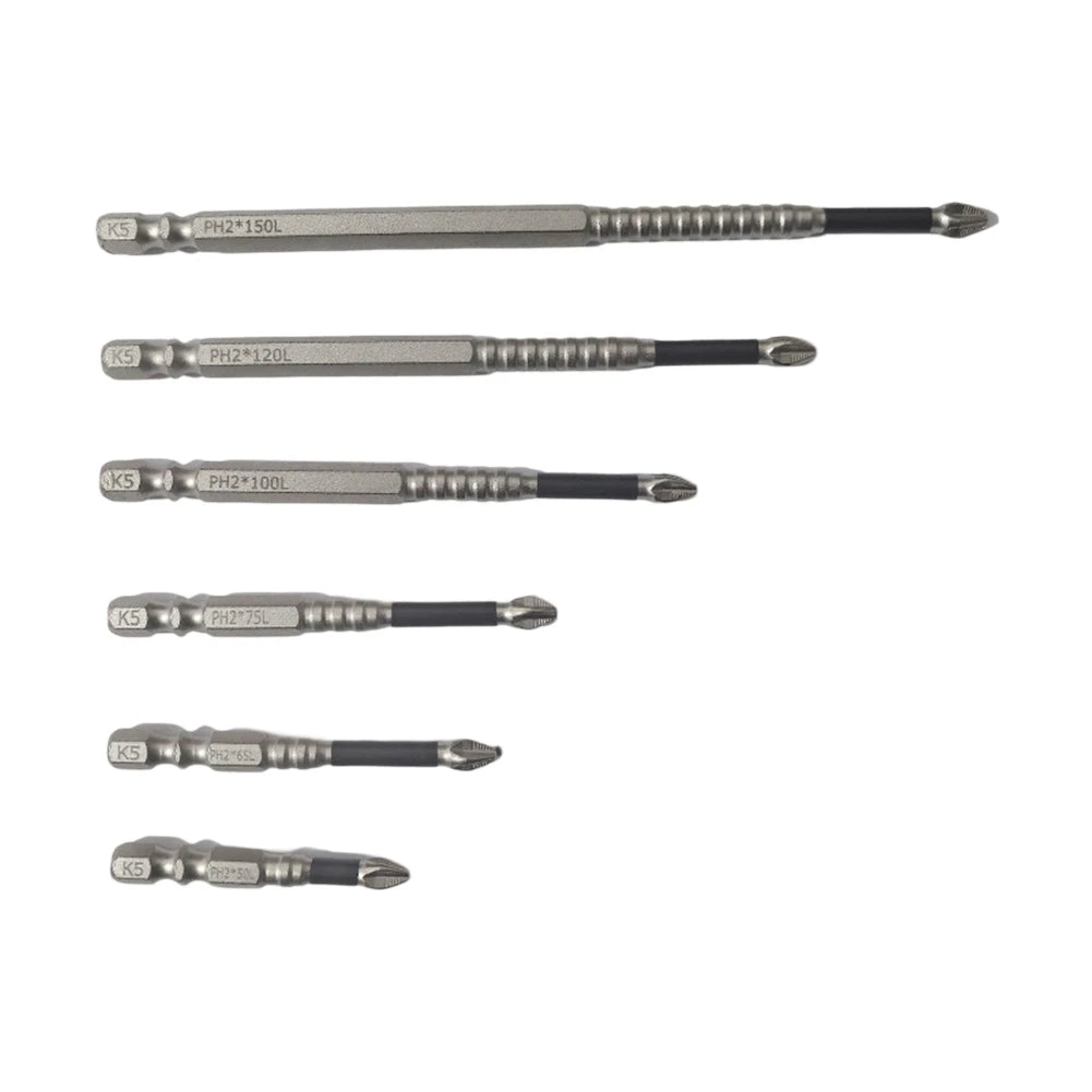 Cross Magnetic Screwdriver Bits 50 65 75 100 120 PH2 Alloy Steel