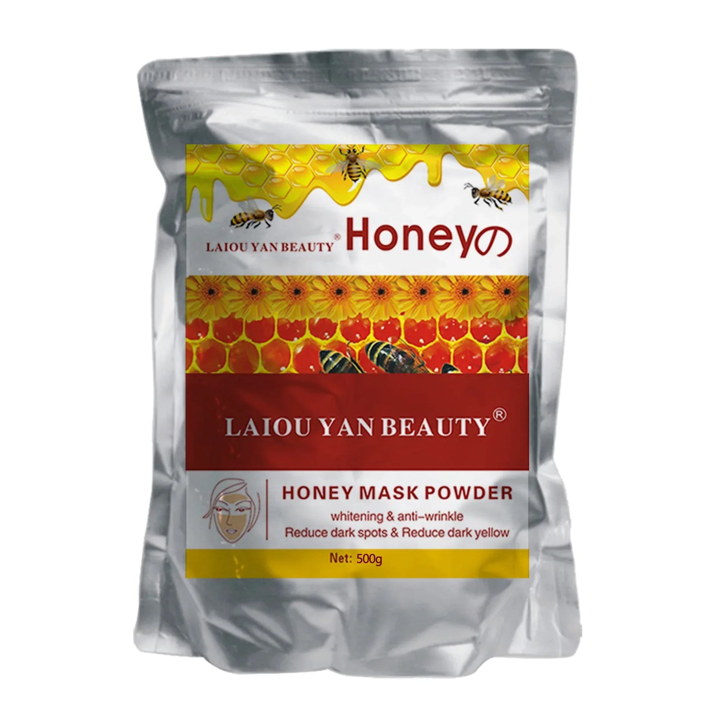 500g Pearl Whitening Jelly Mask Powder – Green Tea & Lemon