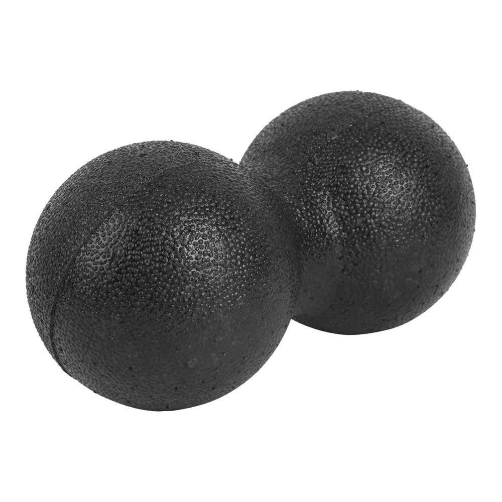 EPP 8cm Peanut Balls Body Massage Fascia Ball High Density Muscle Relaxation Lacrosse Fitness Yoga Myofascia Ball Relieve Pain Peaceful Pleasures Health and Wellness Black 8x16cm