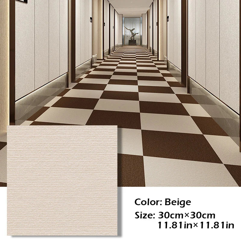 Self-Adhesive Carpet Tiles 30x30cm | DIY Anti-Slip Modular Rug