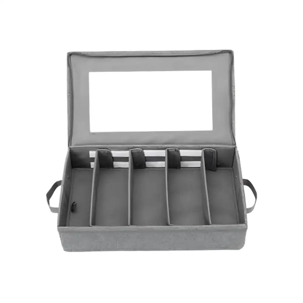 Flatware Organizer Zipper Lid | 5-Compartment Cutlery Case