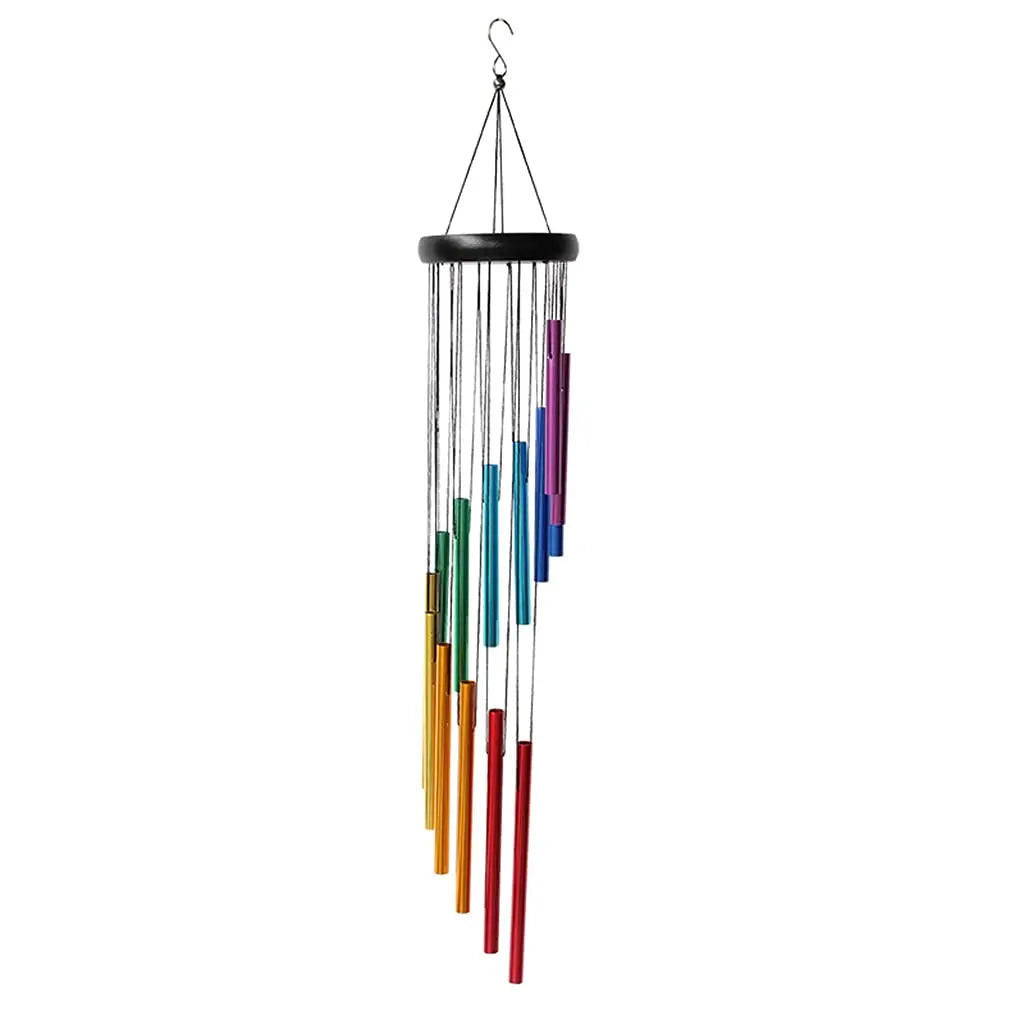 Beautiful and Soothing Musical Wind Chime with 12 Tubes and Bells - Perfect for Relaxation and Meditation Peaceful Pleasures Health and Wellness styp1