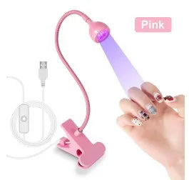Nail Lamp Drying Device - A nail polish suitable for the quick curing process in nail art and foot care Peaceful Pleasures Health and Wellness Pink USB