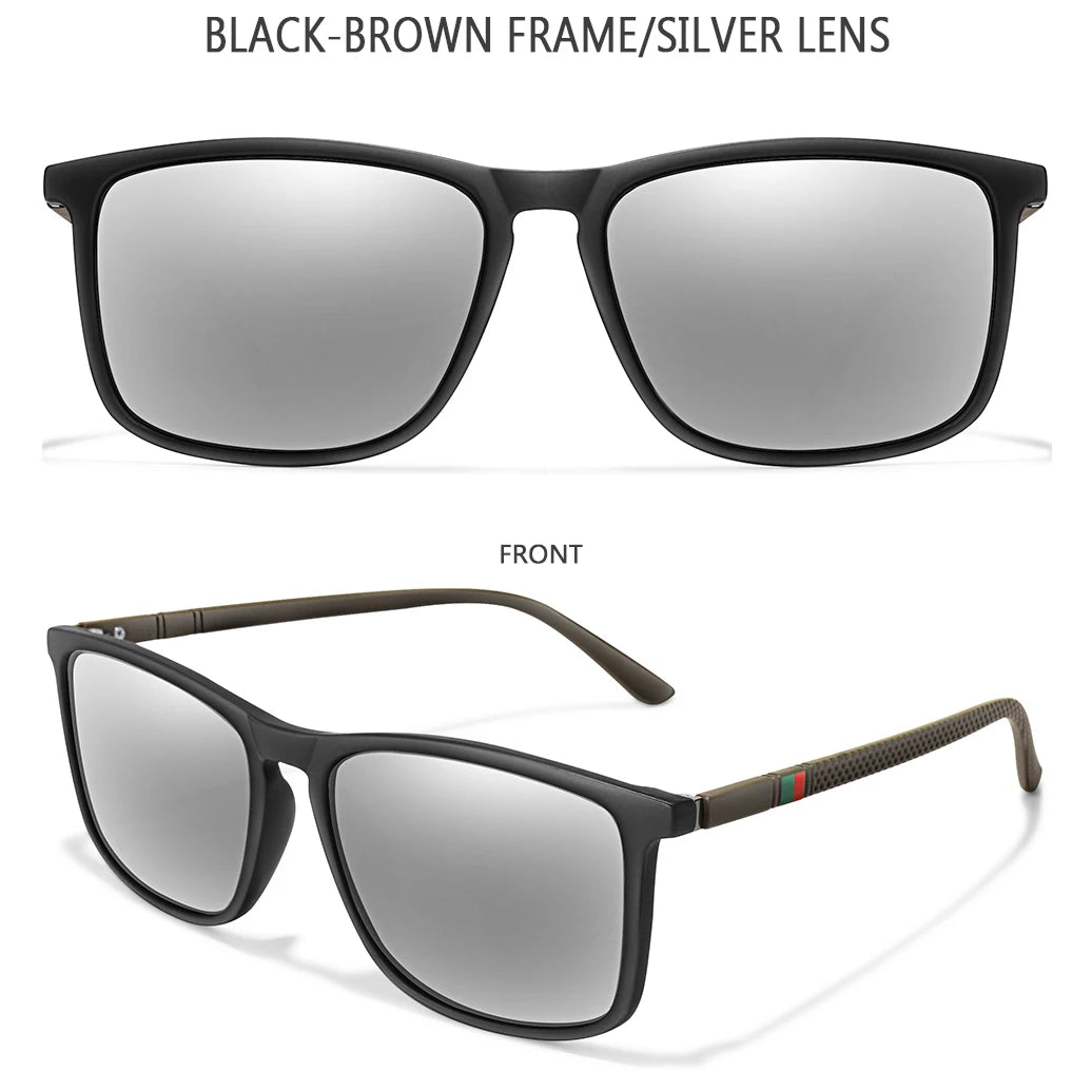Luxury Square Vintage Polarized Cycling Sunglasses Men Women Fashion Travel Driving Fishing Sun Glasses Male Eyewear UV400 Peaceful Pleasures Health and Wellness E5