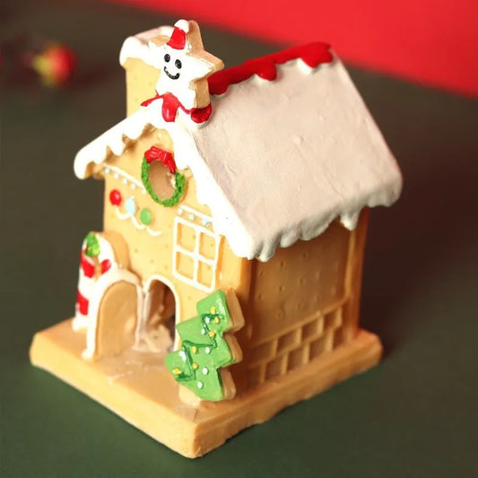 Practical Creative Christmas House Ornaments Micro Landscape Decorations for Office Desks Small Figurines Home Garden Decoration Peaceful Pleasures Health and Wellness