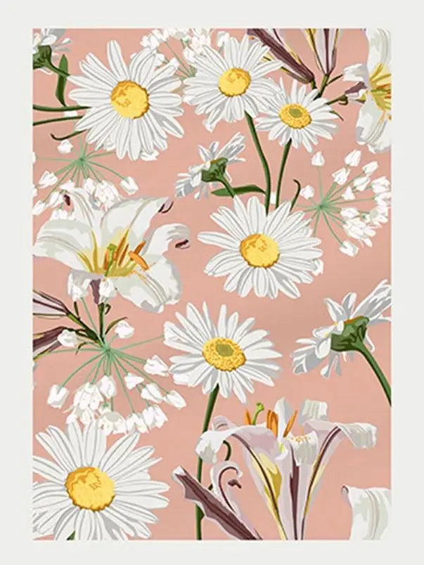 Fresh Floral Canvas Wall Art | Bedroom Home Decor Gift 60x75cm Canvas Wall Art Peaceful Pleasures Health and Wellness 1-8 50x70cm Unframed