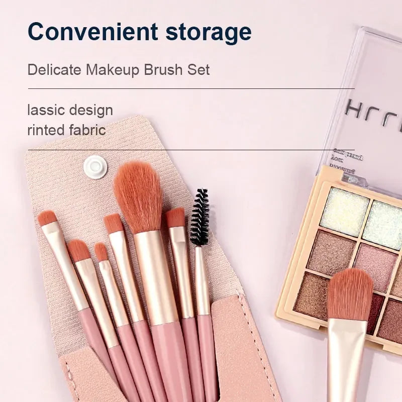 RUNTOIN 8/20Pc Makeup Brush Set – Powder, Foundation & Blending