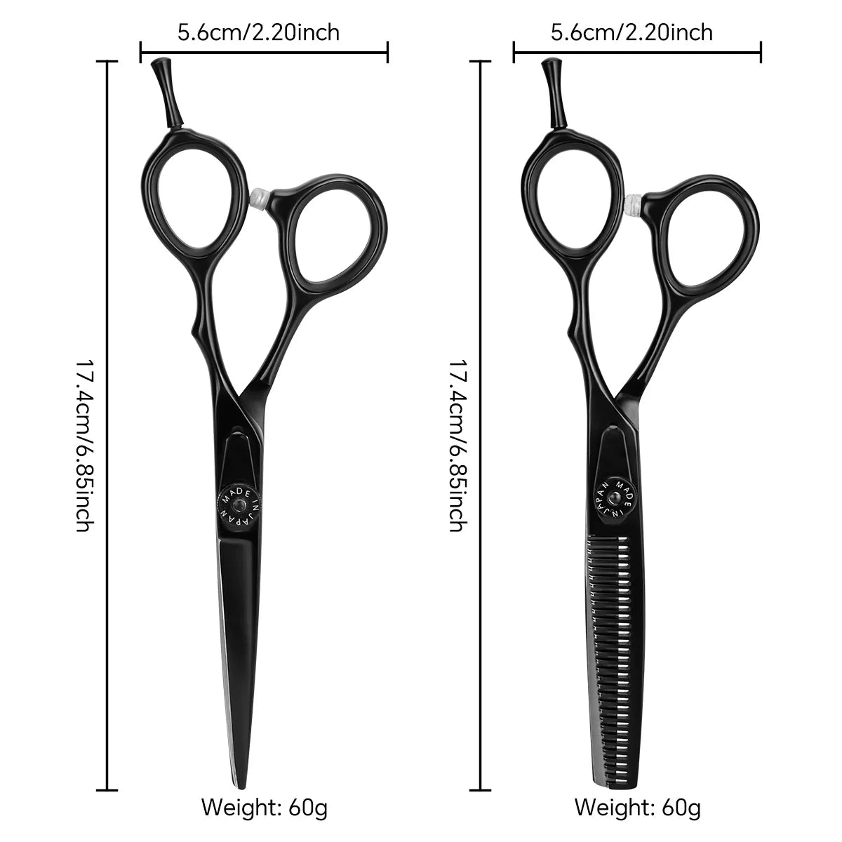 Purple Dragon 6 Professional Hair Scissors Set Stainless Steel Barber Cutting Shears Thinning Tool for Salon Use Peaceful Pleasures Health and Wellness