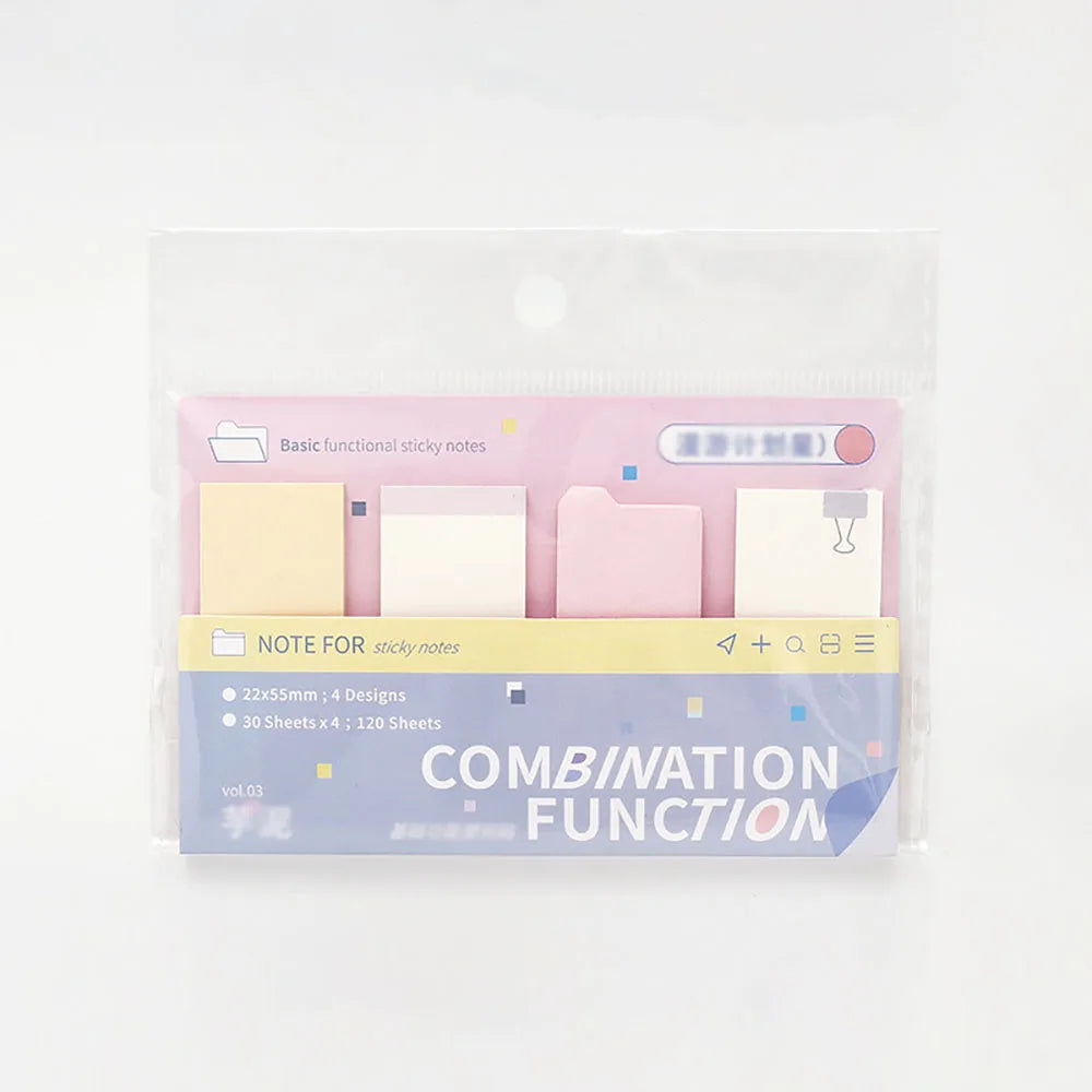 120 Sheets Combination Sticky Notes Roaming Plan Star Schedule