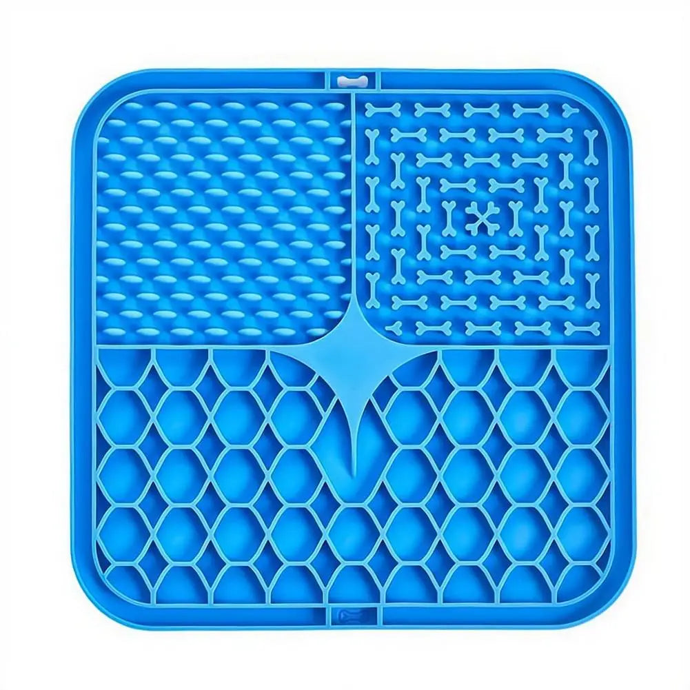 Silicone Dog Licking Mat Slow Feeder with Suction Cups