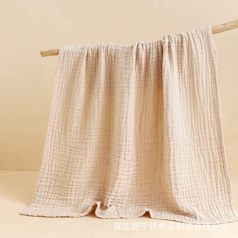 6-Layer Muslin Baby Swaddle Blanket & Bath Towel 105x105cm