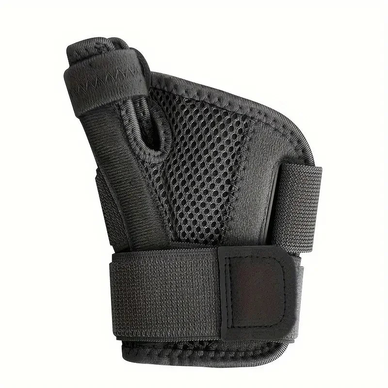 1pc Adjustable Sports Wrist Support Basketball Thumb Guard Compression Sleeve Thumb Protection - Breathable Finger Wrist Straps Peaceful Pleasures Health and Wellness Black