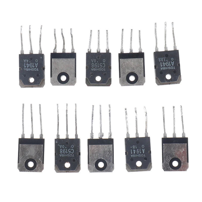 10PCS 5pairs 2SC5198 2SA1941 TO3P TO-3P Transistor Original Authentic Peaceful Pleasures Health and Wellness 10pcs